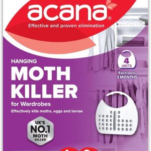 Acana Hanging Moth Killer and Clothes Freshener (pack of 4)