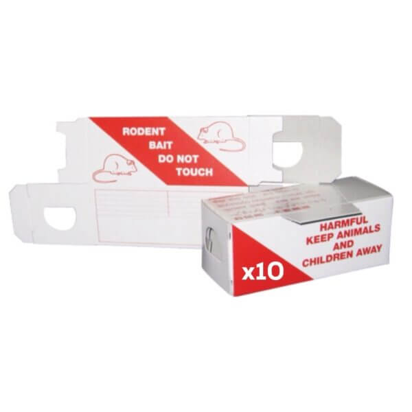 cardboard mouse bait boxes