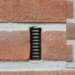 weep hole fitting in wall