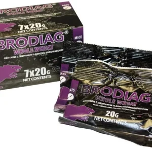 Brodiag Single Feed Rat/Mouse Poison (7 x 20g Sachets)